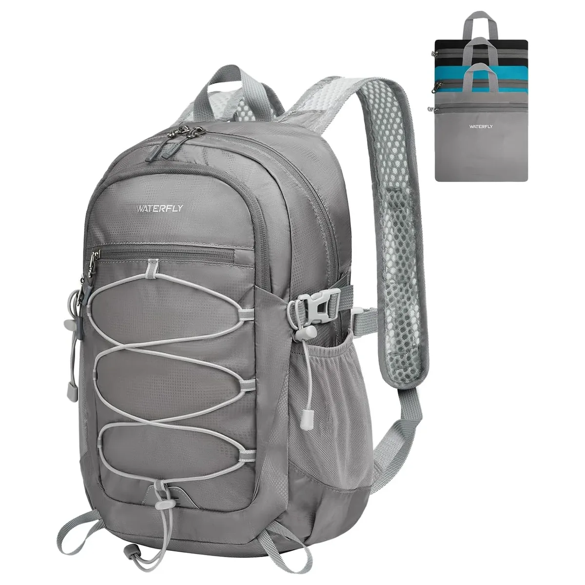 waterfly sac à dos pliable léger 15l : bandoulière respirante pour randonnée en plein air, camping, voyage, sac à dos pour hommes et femmes
