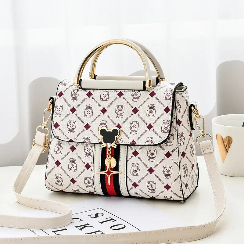 nouveau sac à bandoulière pour femme, sac fourre-tout de luxe, sac à main de créateur, sac à main en cuir imprimé monogramme, sac à bandoulière unique