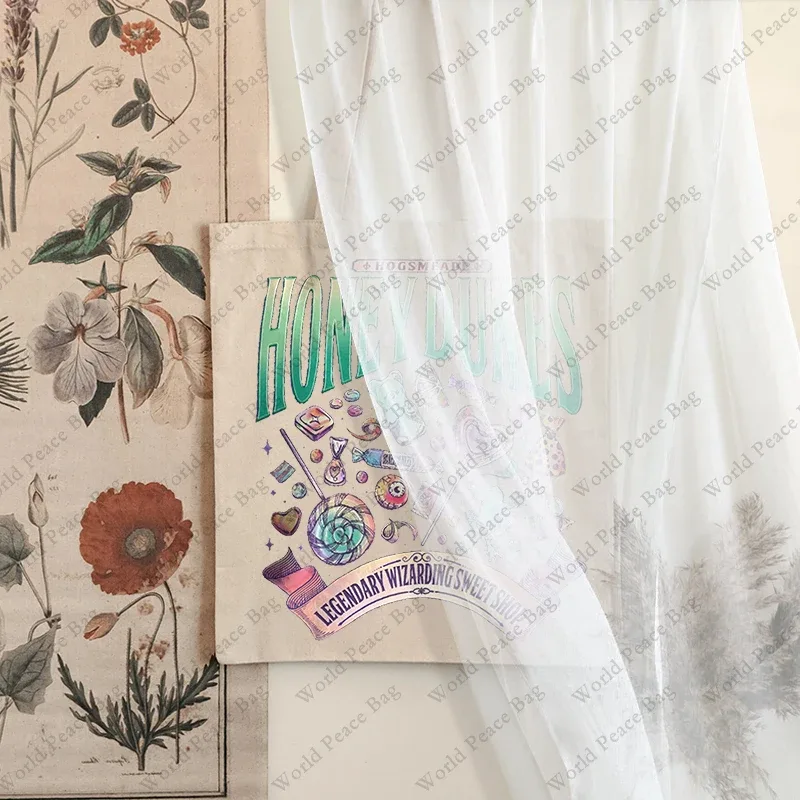 sac fourre-tout en toile à motif de sorcellerie, sac à bandoulière pour les voyages et les trajets quotidiens, sac de shopping réutilisable pour femmes