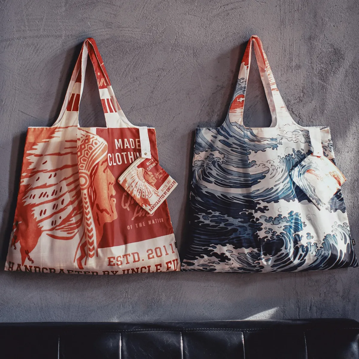 sac fourre-tout pliable maden à imprimé tribal, grande capacité, avec pochette de rangement et sangle confortable pour les trajets quotidiens et les voyages