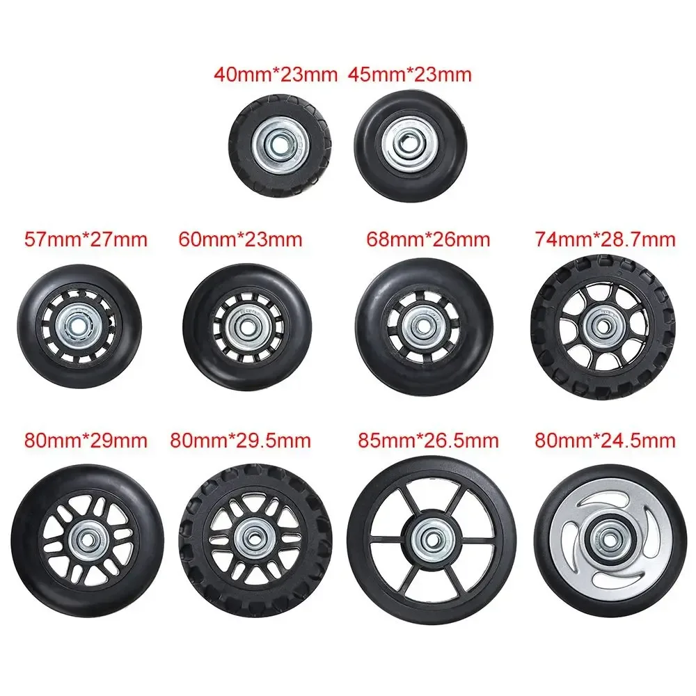 kit de réparation de roulettes de valise avec roues directionnelles, roues de remplacement à visser et axes pour bagages