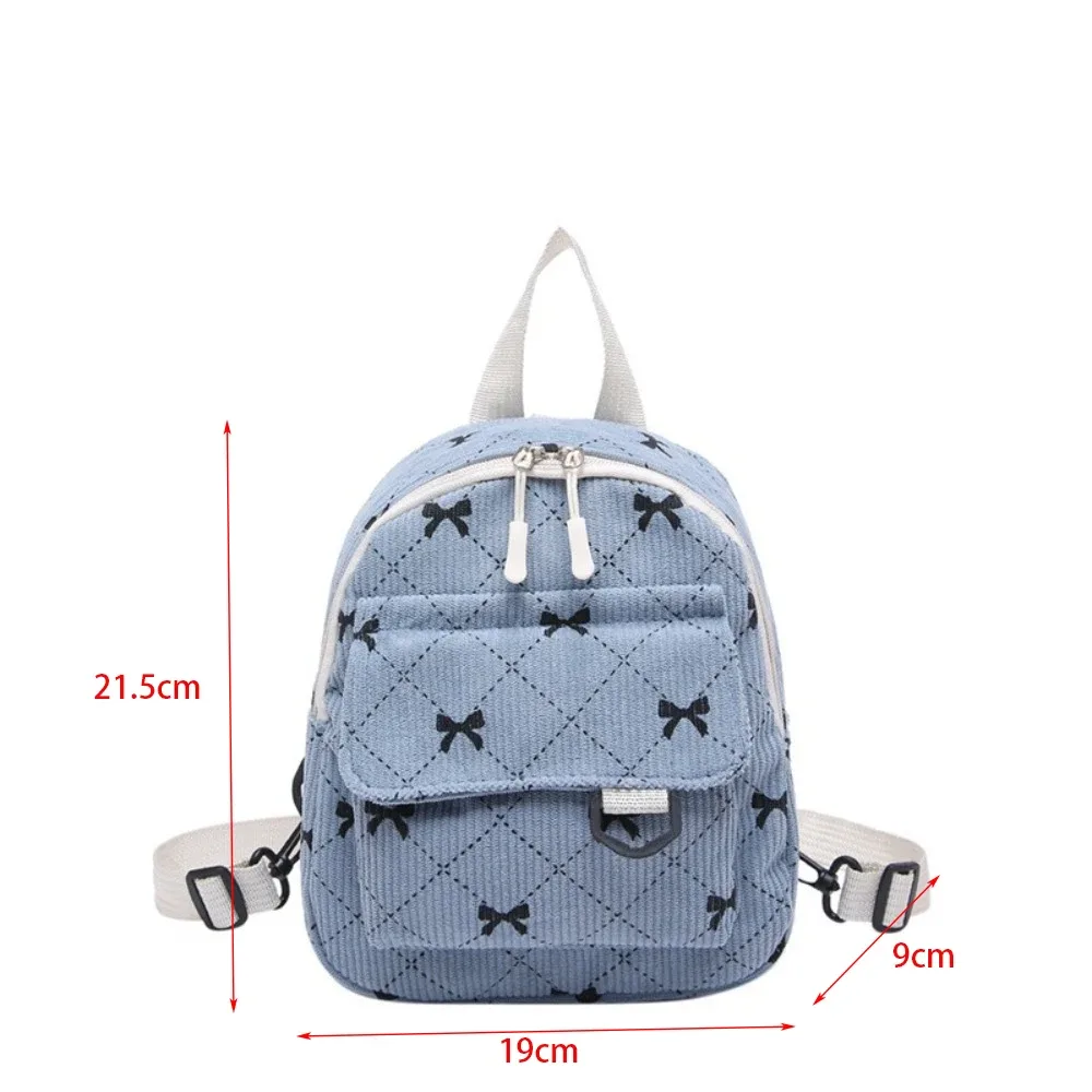 mini sac à dos imprimé nœud papillon, sac à bandoulière de voyage, sac de rangement de cosmétiques, sacs à livres pour étudiants coréens ins, sac à dos décontracté