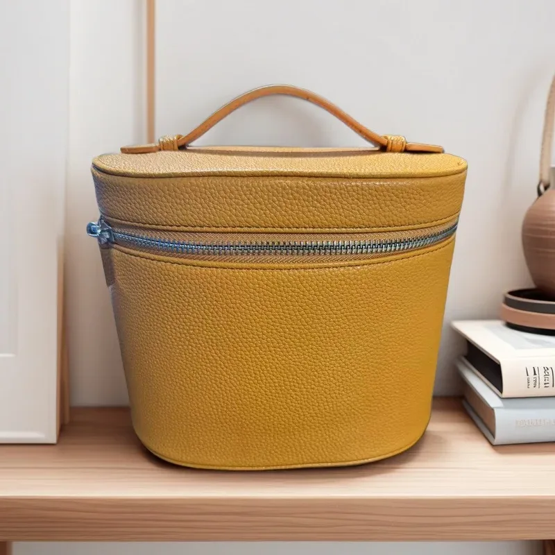 sacs à cosmétiques de voyage en cuir pu avec poignée minimaliste, double fermeture éclair, trousse de maquillage de beauté portable pour dames, nouvelle collection