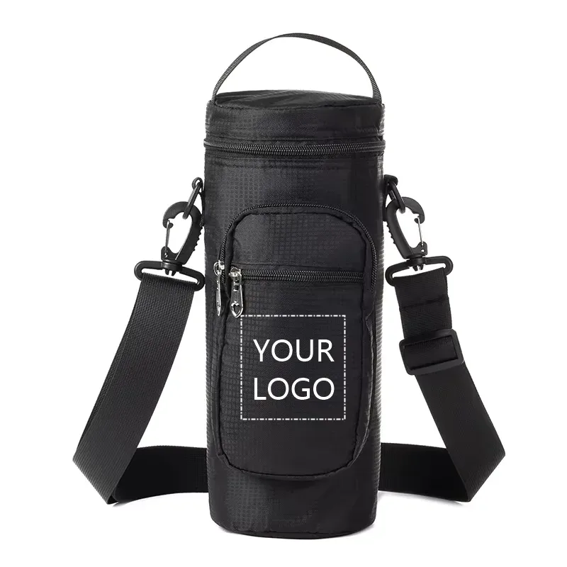 sac de glace oxford personnalisé, sac de rangement portable étanche isolé et pour bouteille d'eau froide, adapté aux voyages, camping et randonnée