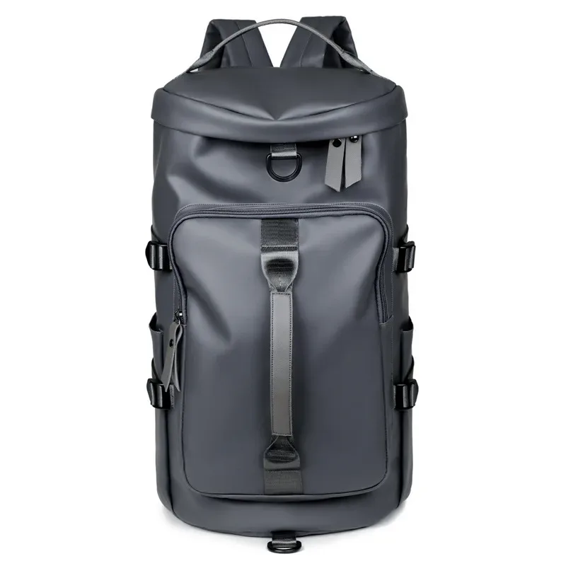 sac de voyage en plein air avec film de mode, portable, grande capacité, sec et humide, sac de sport séparé, léger, simple, sac à bagages à double dos