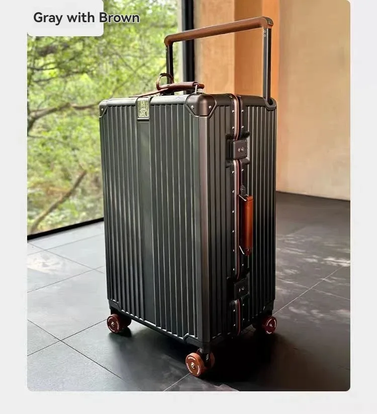 bagage à roue de patinage, valise d'embarquement de 20 pouces, étui de voyage de 24 pouces, boîte de mot de passe premium, boîtier de chariot durable, nouvelle collection 2025