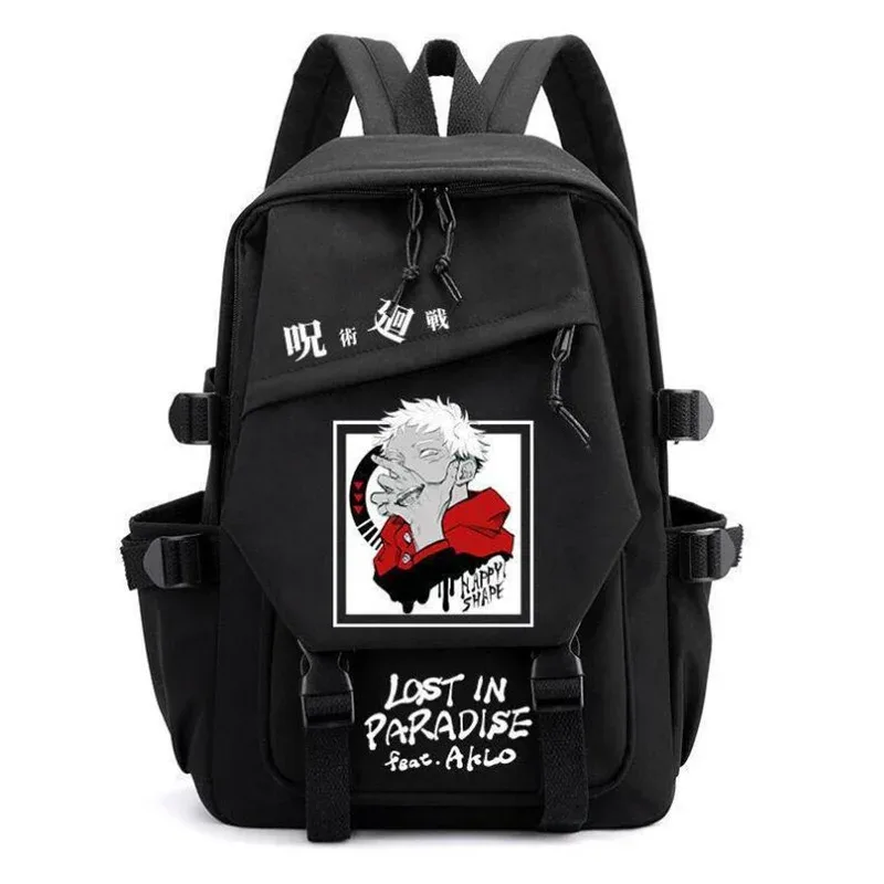 sac à dos anime jujutsu kaimmense pour hommes et femmes, cartable pour adolescents, sacs pour ordinateur portable gojo satoru, cartable d'extérieur à la mode