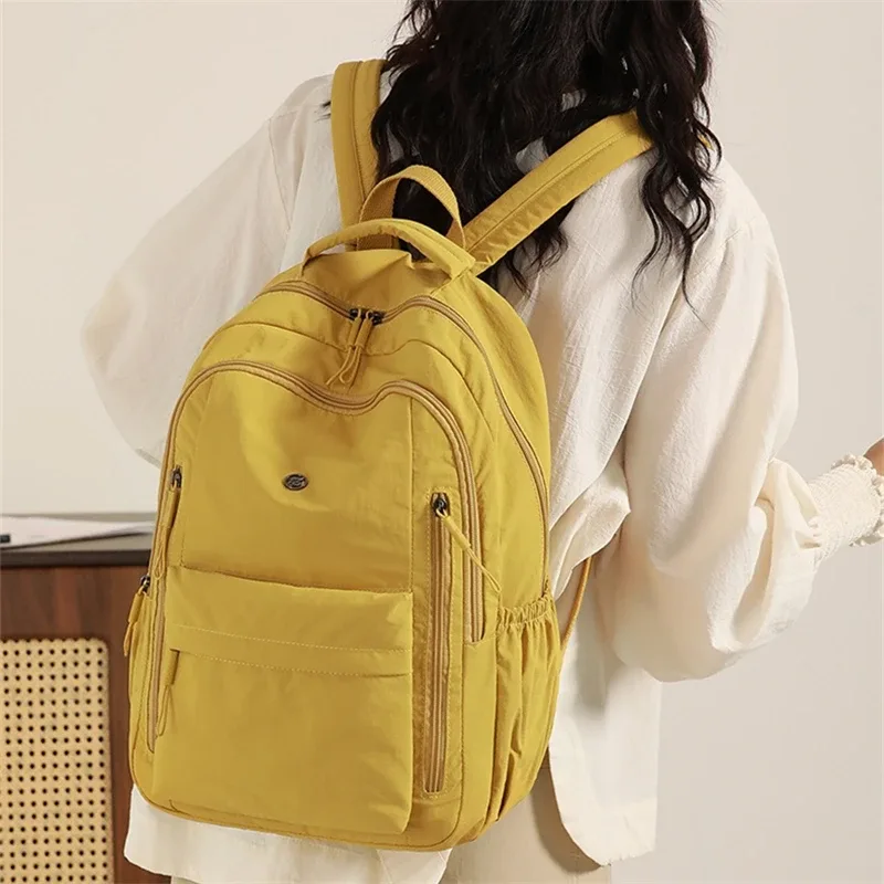 nesitu léger a4 grande capacité noir gris bleu rose vert jaune 14 pouces ordinateur portable hommes femmes voyage sac à dos sac d'école m394