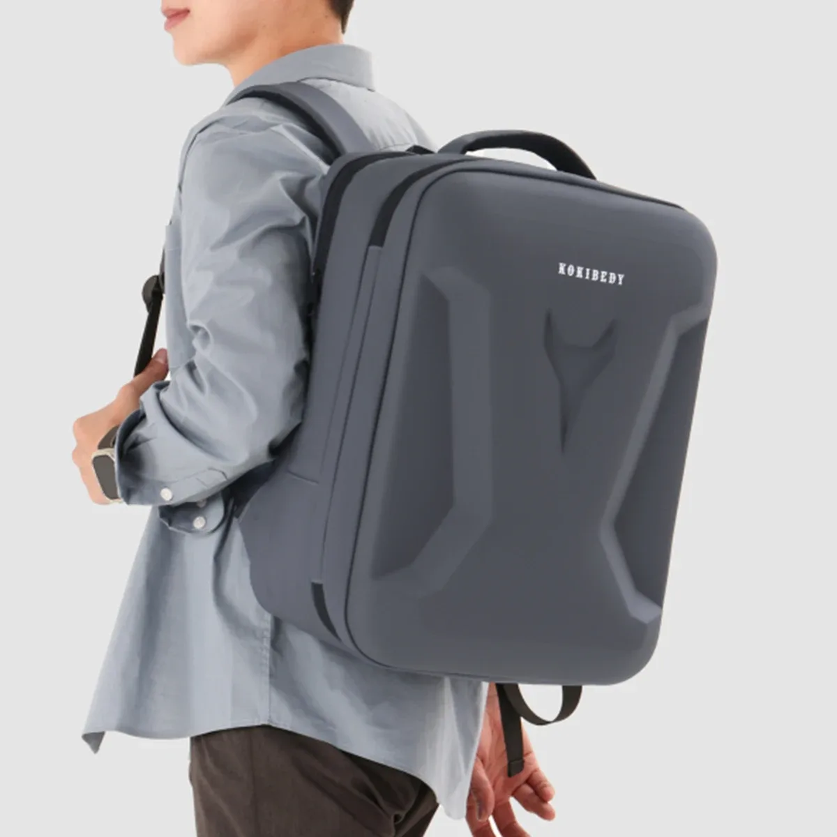 sac à dos rigide de grande capacité pour étudiants masculins, sac à dos pour ordinateur portable de jeu, voyage, voyage d'affaires, trajets quotidiens, c
