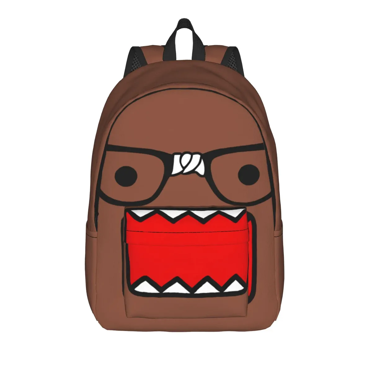 sac à dos meme domo kun pour adolescents, durable, pour étudiants, randonnée, voyage, sac à dos de jour avec motif de poupée anime, pour hommes et femmes, sacs en toile pour ordinateur portable