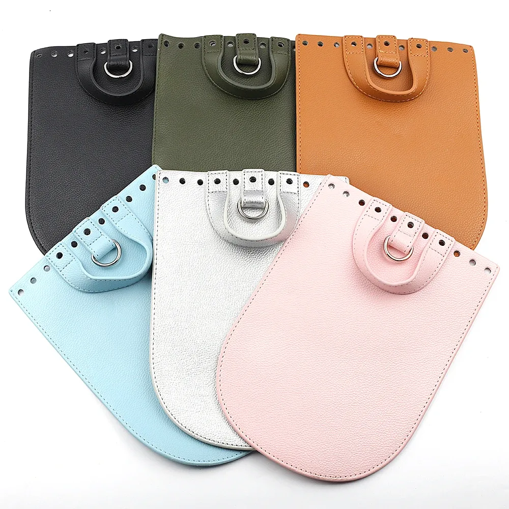 1 ensemble de sacs à main faits à la main en cuir pu avec fond de sac, accessoires de quincaillerie et bandoulière pour sac à main, pour sac à dos diy pour femme
