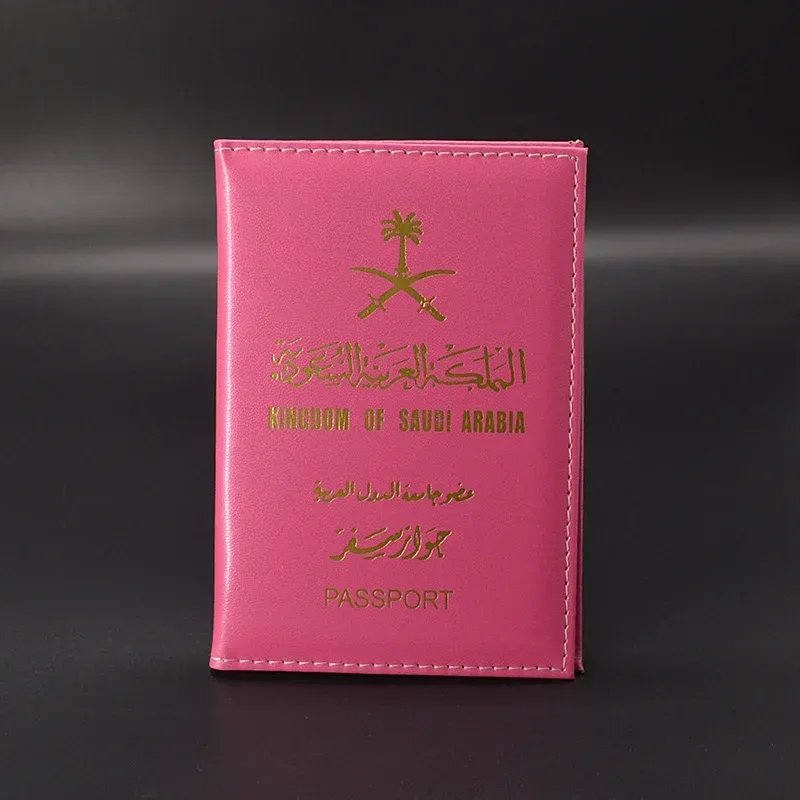 organisateur voyage housse passeport personnalisée noir argent arabie saoudite émirats unis cadeau femmes filles
