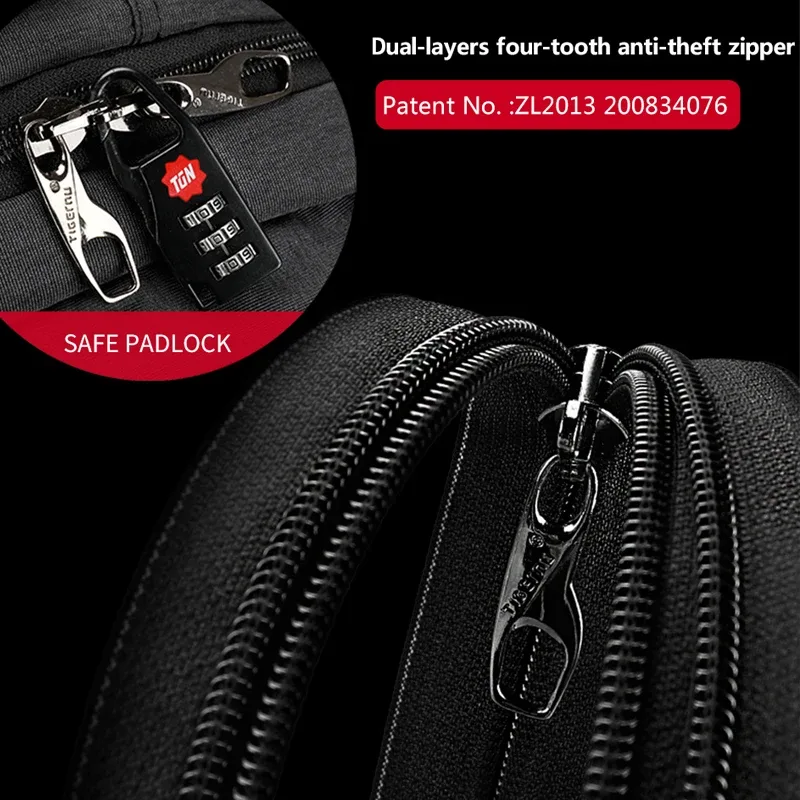 tigernu étanche anti-vol 15.6 pouces sac à dos pour ordinateur portable hommes mince école sac à dos sacs mâle voyage sac à dos pour adolescents sacs à dos