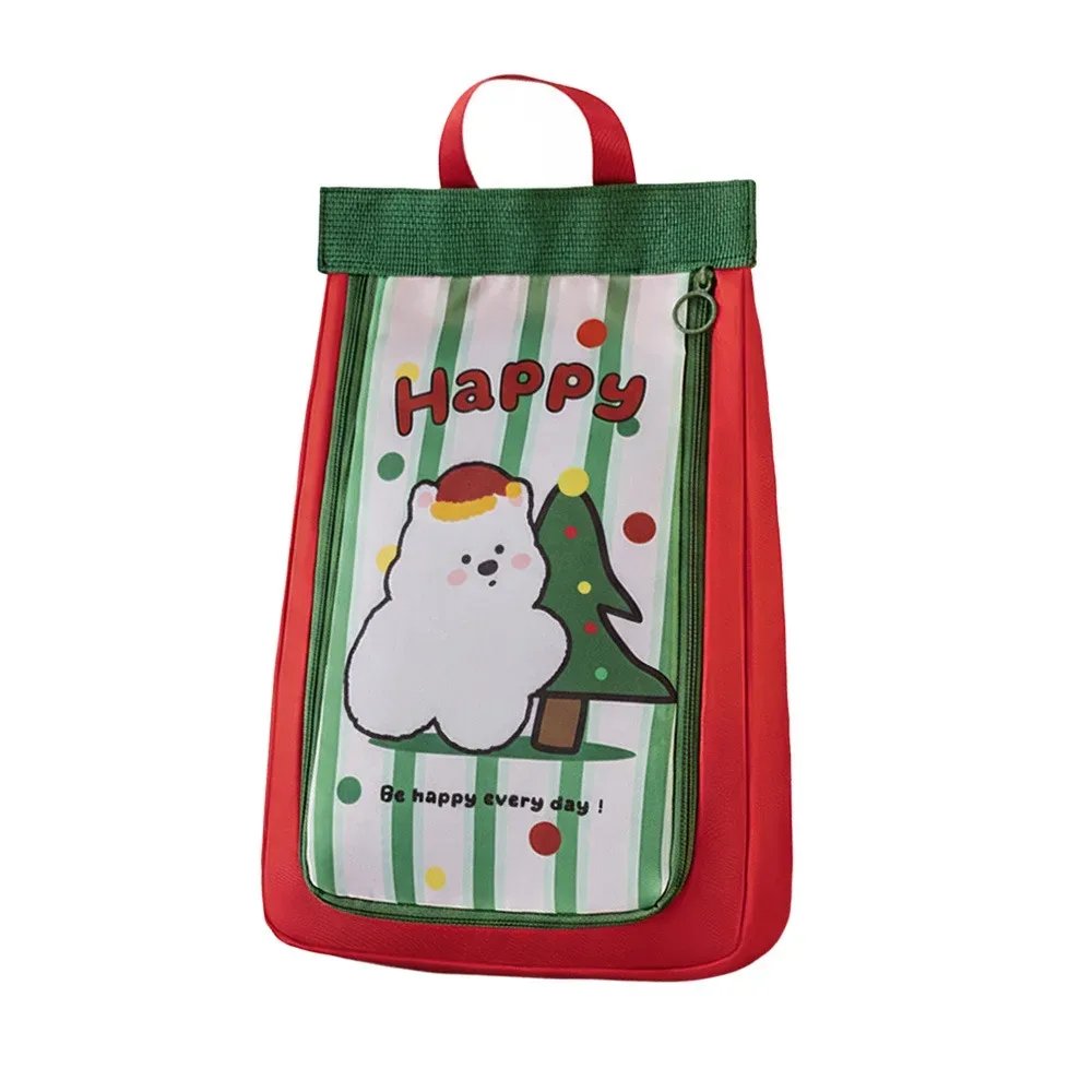 sac à chaussures double couche pratique, sac de rangement de chaussures à main avec animaux de dessin animé, sac à chaussures de voyage épais et séparé, solution de rangement