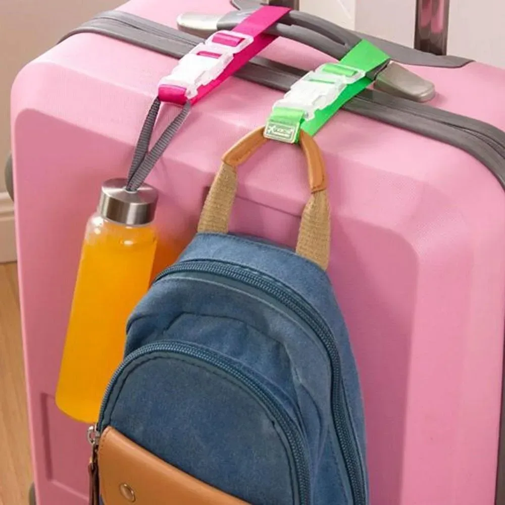 sangle de fixation anti-perte pour bagages, sangle de transport pour valise, crochet de suspension pour sacs de voyage