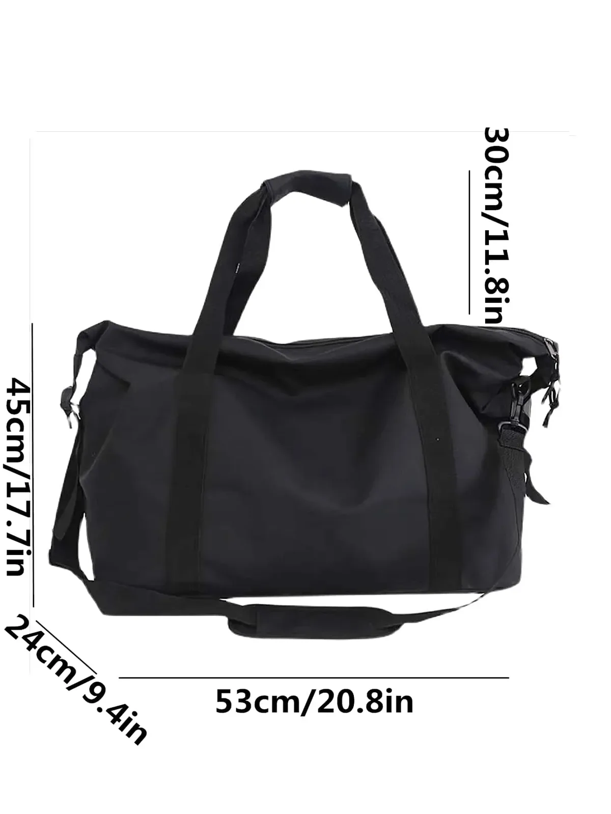 sac de voyage portable, sac de sport et de fitness de grande capacité, sac de rangement léger, sac à bandoulière simple pour les voyages