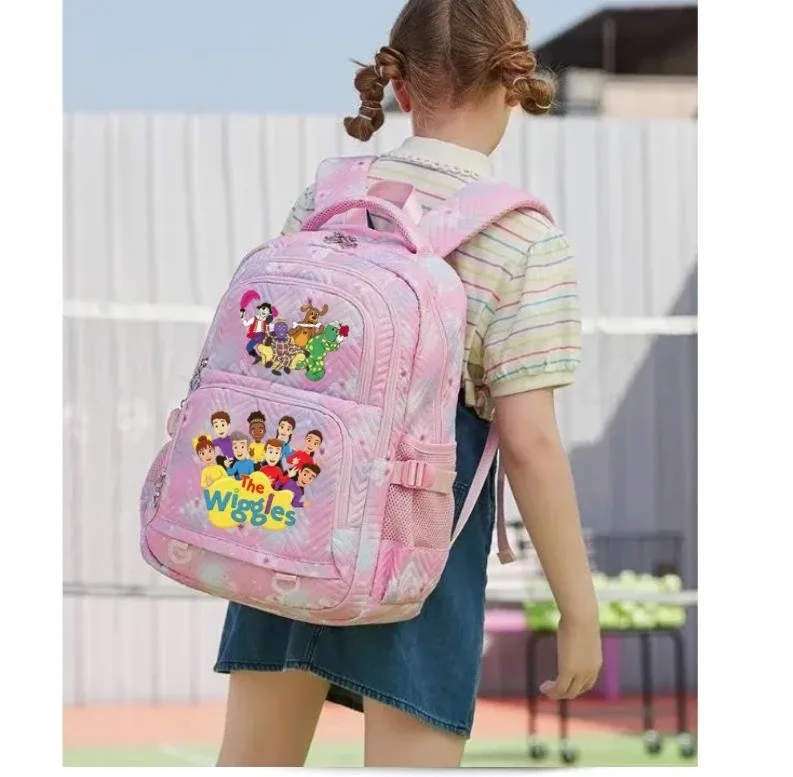sacs d'école imprimés en 3d the wiggles, sac à dos d'école pour filles et adolescentes, sac à dos de voyage pour étudiants, sac à dos décontracté à la mode pour ordinateur portable