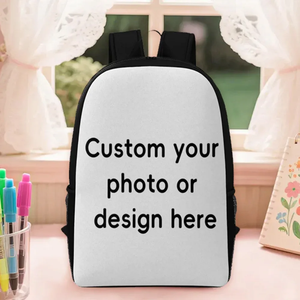 Sac à dos personnalisé avec photo, personnalisez votre propre image, design, logo, grande capacité, sac à dos décontracté pour l'école, les voyages, le quotidien