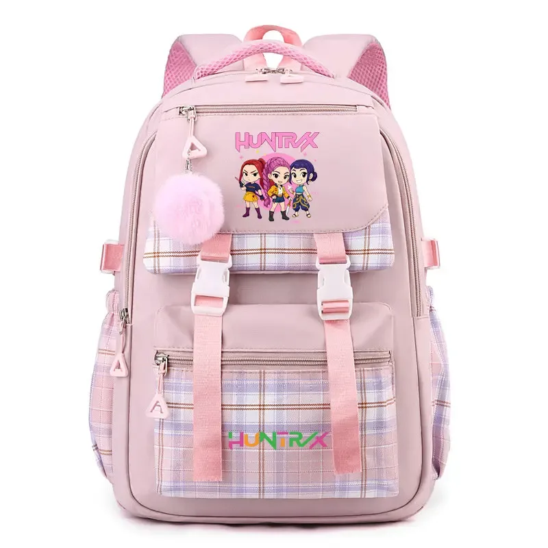 sac à dos d'étudiant k-pop demon hunters, cartable de grande capacité pour adolescents, sac à dos de voyage pour ordinateur portable pour femmes, cadeau