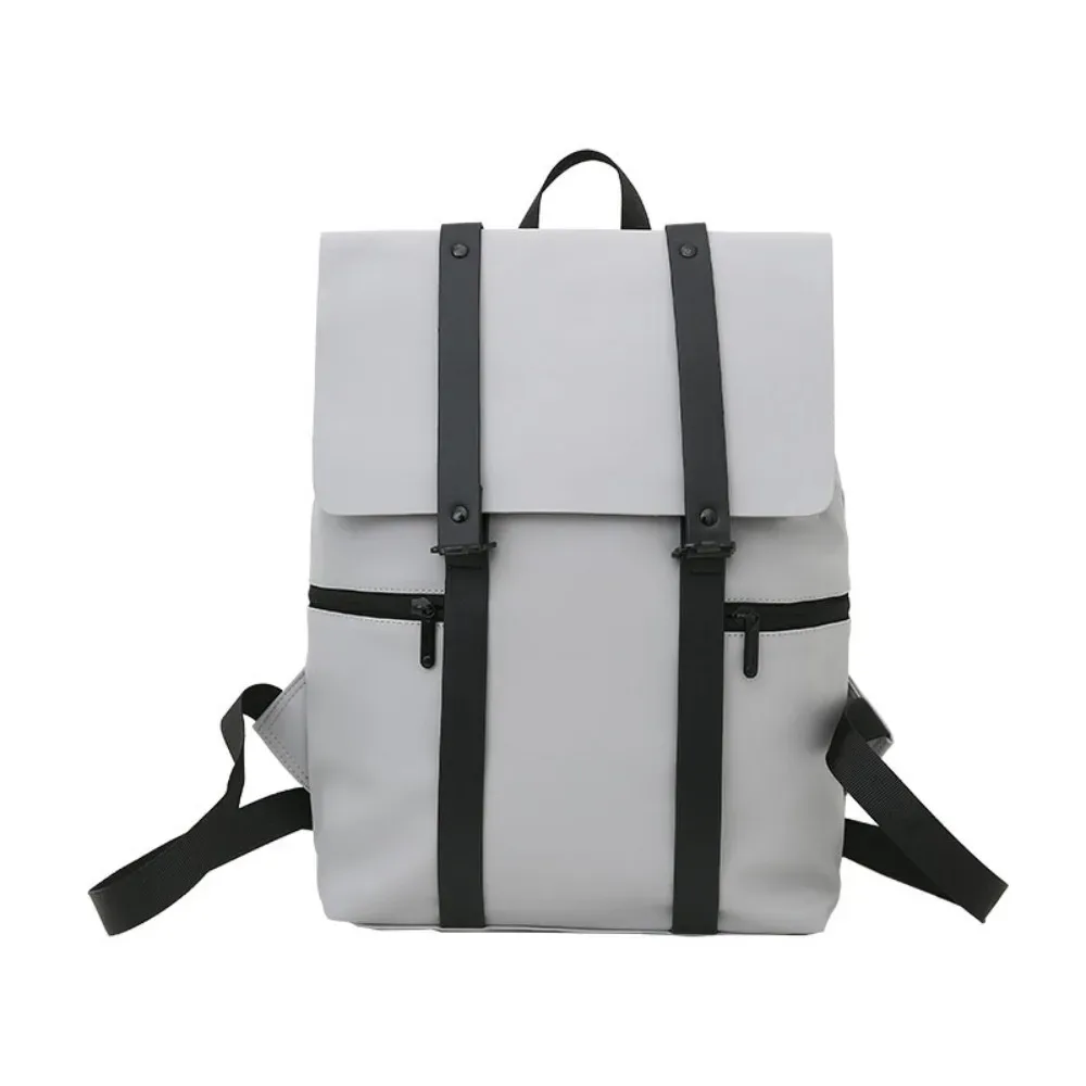sacs d'école imperméables, sacs à dos pour ordinateur portable de couleur unie, sacs à dos de voyage à grande capacité avec bandoulière réglable