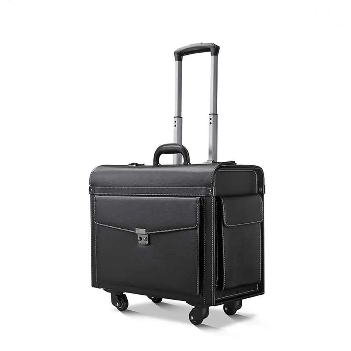 valise pilote, mallette de voyage pour agents de bord, bagages pour présents de train, mallette à main pour avocat, boîte d'équipement, tirelire,