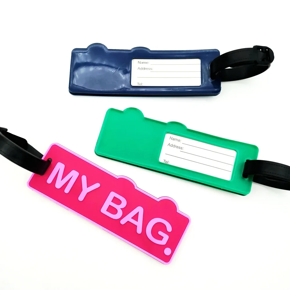 pendentif d'étiquette de bagage de lettre minimaliste, étiquette de bagage d'aéroport de voyage, étiquette d'identification anti-perte, étiquette de nom de bagage, mâle et 600, 1pc