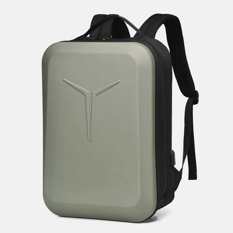 sac à dos d'affaires tendance pour homme, sac d'ordinateur pour étudiant, multifonctionnel, grande capacité, sac à dos rigide pour ordinateur portable tridimensionnel