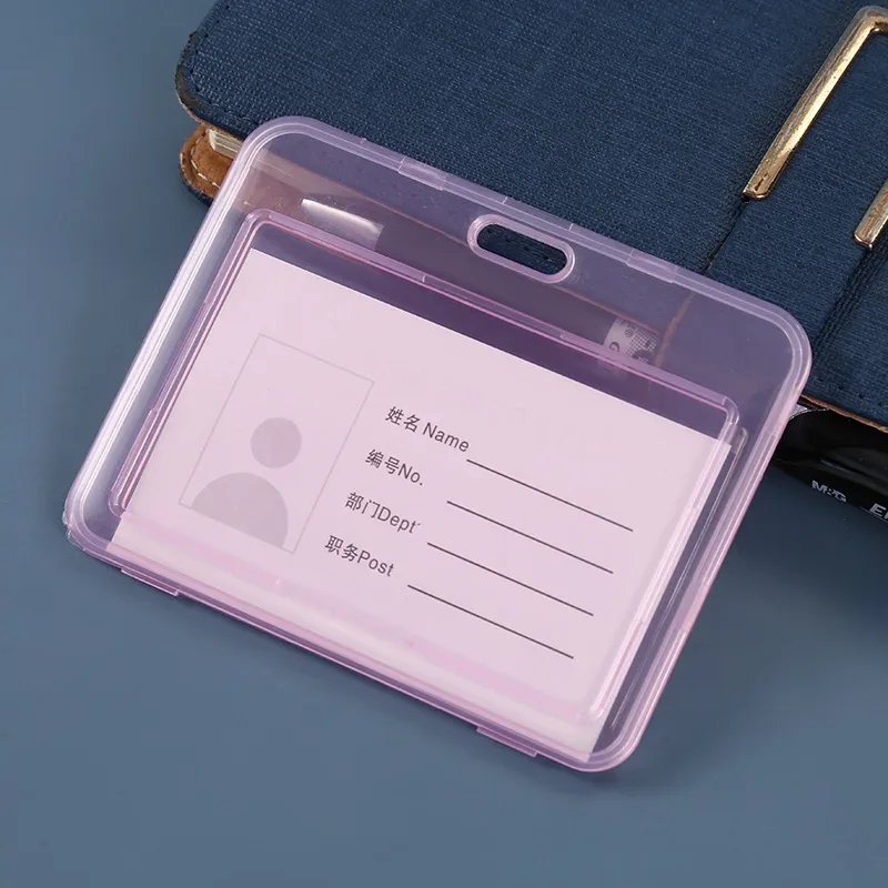 porte-carte de bus pour étudiants, 1 pièce, porte-badge pour cartes de crédit, carte d'identité bancaire, fournitures scolaires, nouvelle couverture de carte transparente