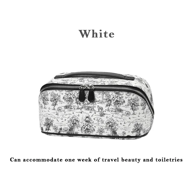 trousse de maquillage peinture à l'encre pour femme 2025 – nouvelle trousse de rangement grande capacité haut de gamme, sac de toilette pratique et accessoires