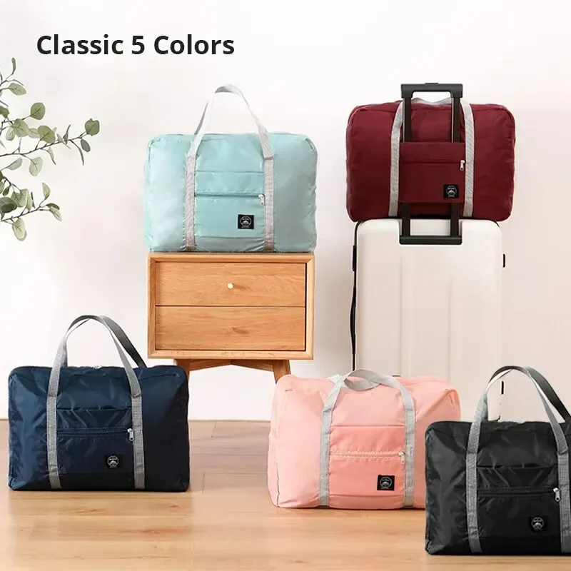 sac de voyage pliable pour les compagnies aériennes, sac à main, week-end, nuit, hôpital, fourre-tout, salle de sport, femmes, hommes, paquet de 2