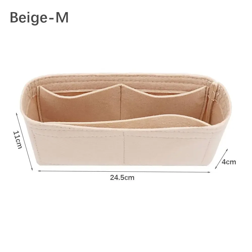 sac de rangement en feutre de haute qualité, insert en feutre, support pour sac à main, organisateur portable, sac intérieur