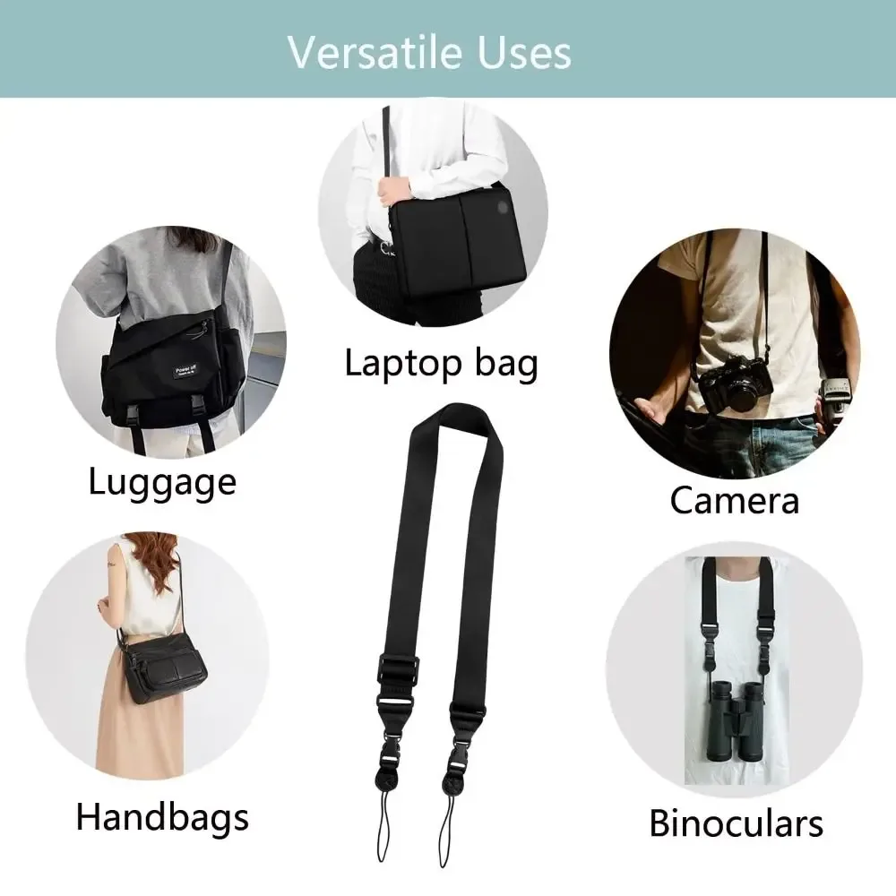 sangle sac caoutchouc noir réglable appareil photo binoculaire sac main marbre rose travail voyage