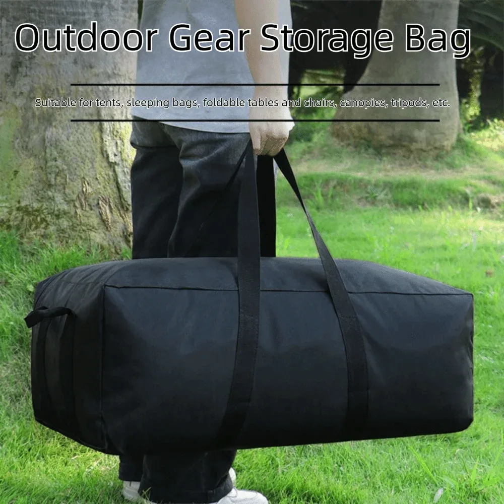 sac de voyage de très grande capacité 55l/100l/150l, poignées renforcées imperméables, sac à main de randonnée en tissu oxford, double fermeture éclair pliable