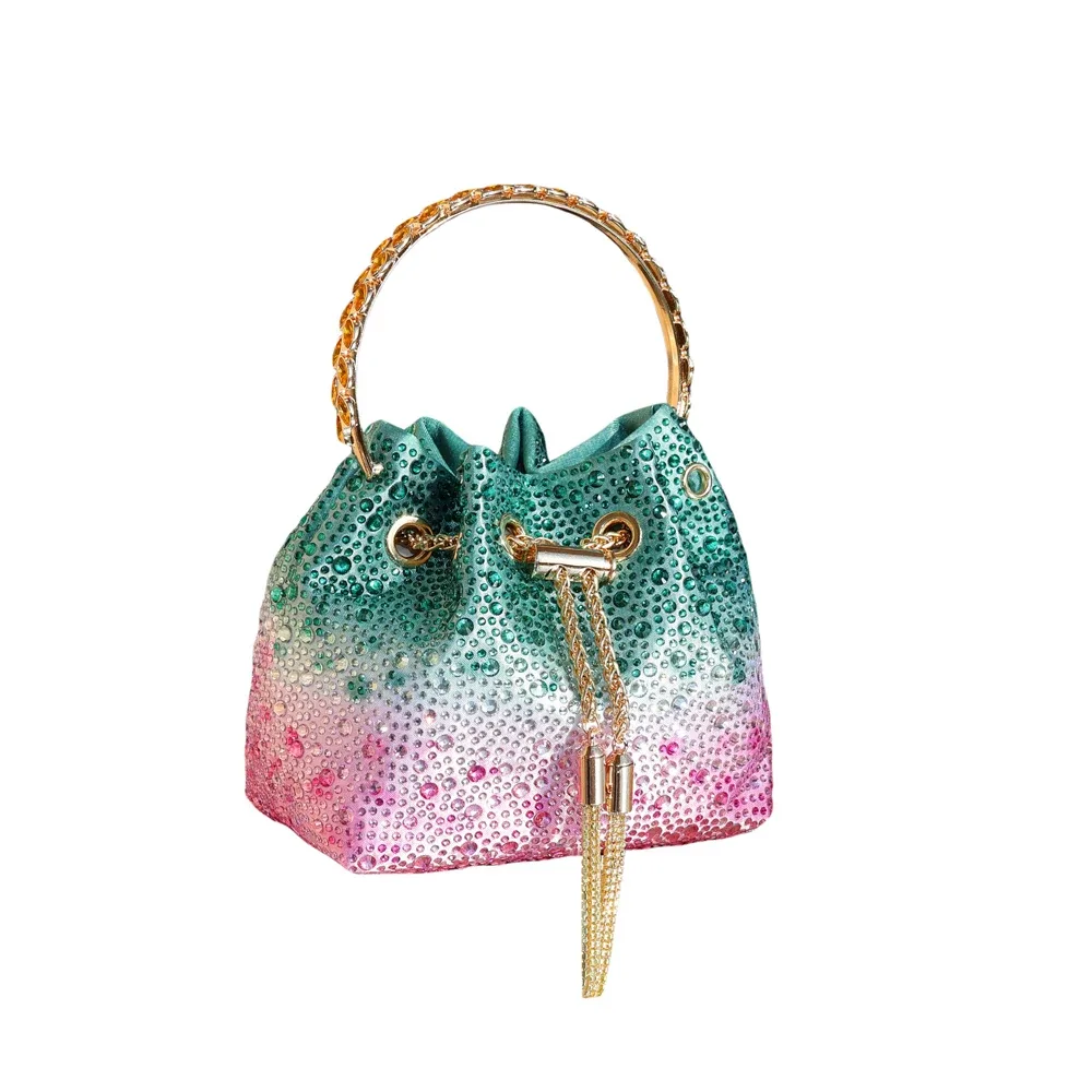 poignée strass pochette de soirée sacs à main et sac à main de luxe sac à bandoulière design brillant cristal pochette sac à main sac seau
