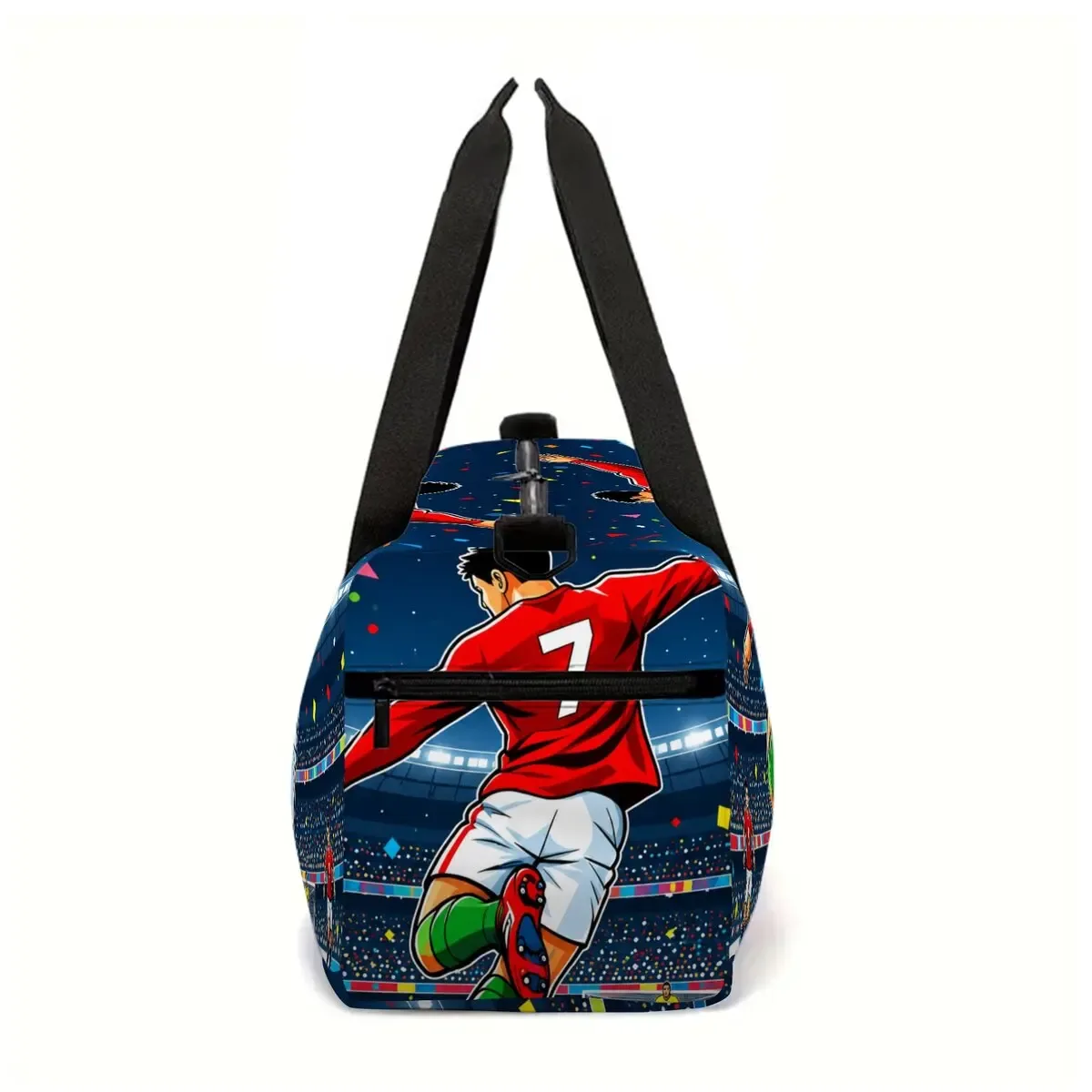 sac de voyage scolaire imprimé football, grande capacité, sac à bagages, dessin animé 2d, meilleur cadeau pour garçons et filles, style tendance