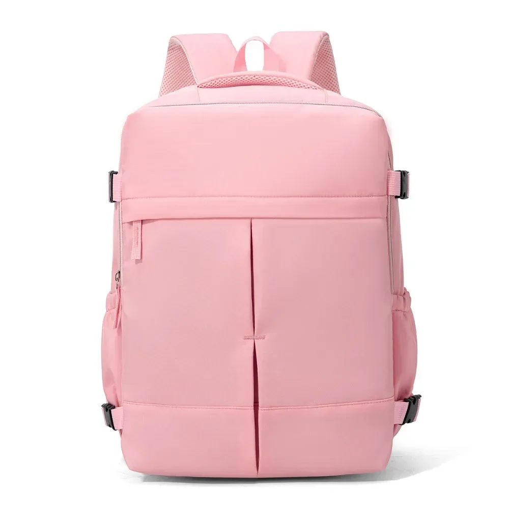 sac à dos de voyage grande capacité, léger, compartiment séparé pour ordinateur portable, ouverture à clapet, sangles de compression latérales
