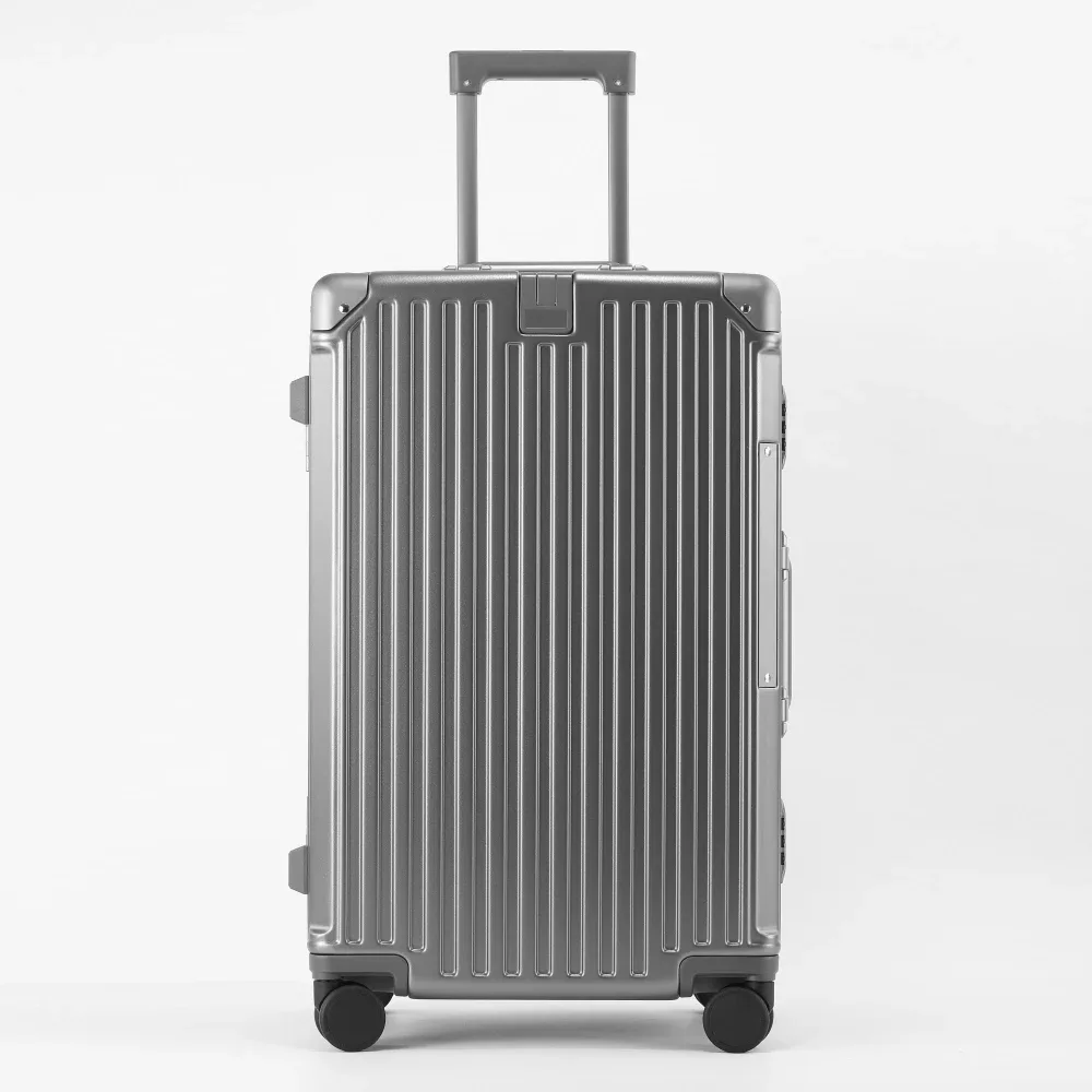 valise de luxe de haute qualité, mise à niveau, matériau pc épais, bagages roulants, cadre en aluminium, sacs de chariot de voyage 20/24/26/28/30 pouces