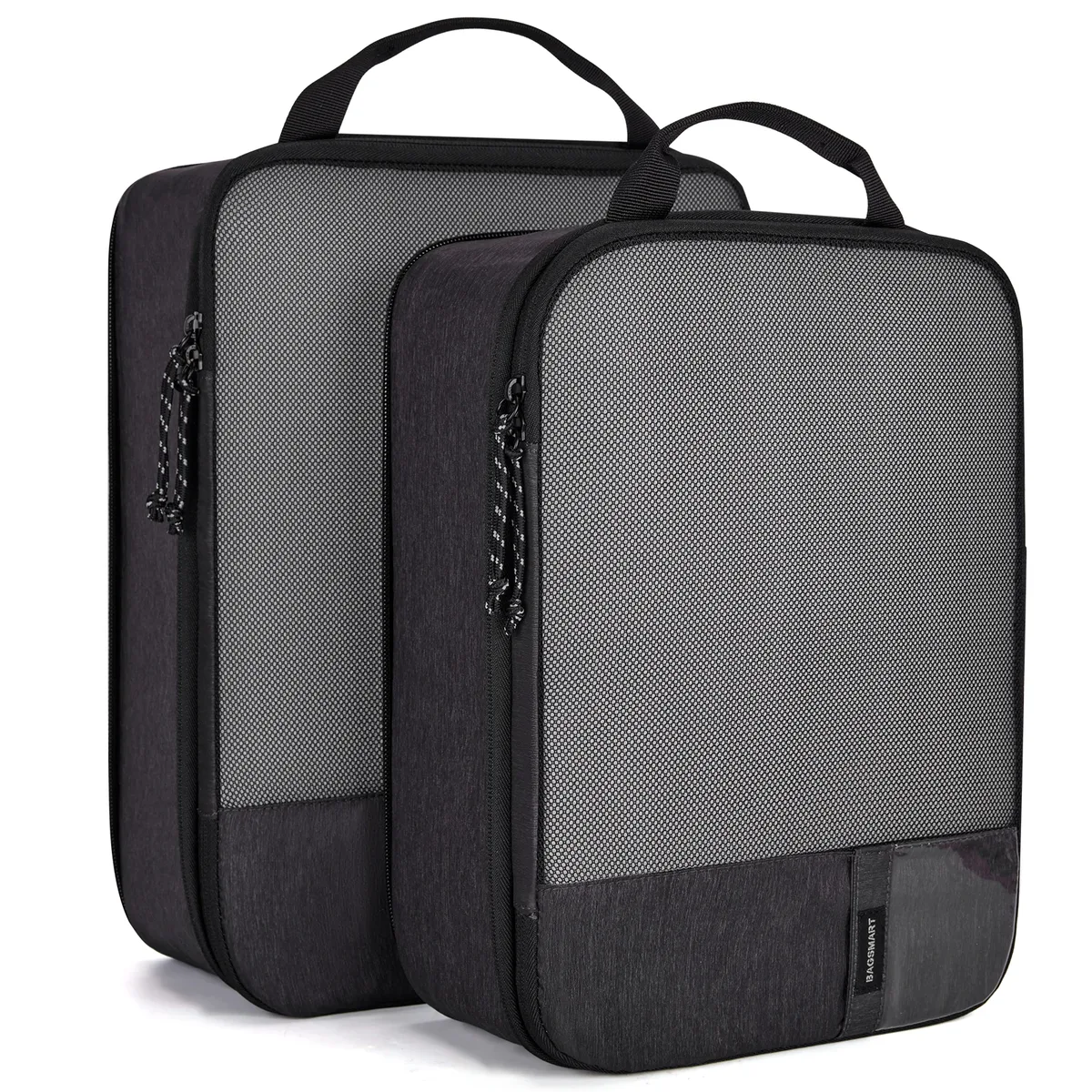 sac voyage polyester gris orange compression organisateur chemises poche transparent ventilation glissière portable week-end affaires vacances