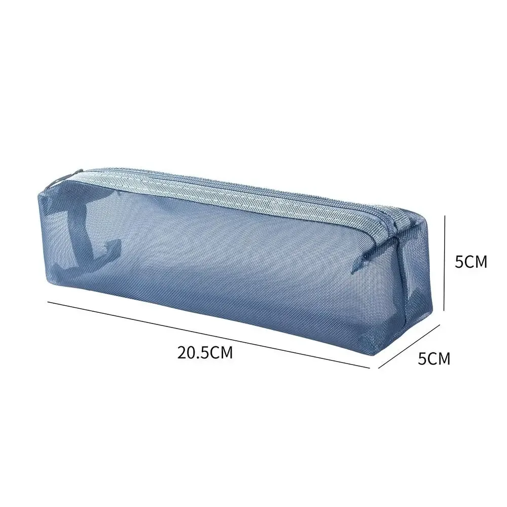 nouveau sac cosmétique en maille de grande capacité, porte-monnaie portable transparent, sac multifonctionnel en maille pour brosse cosmétique