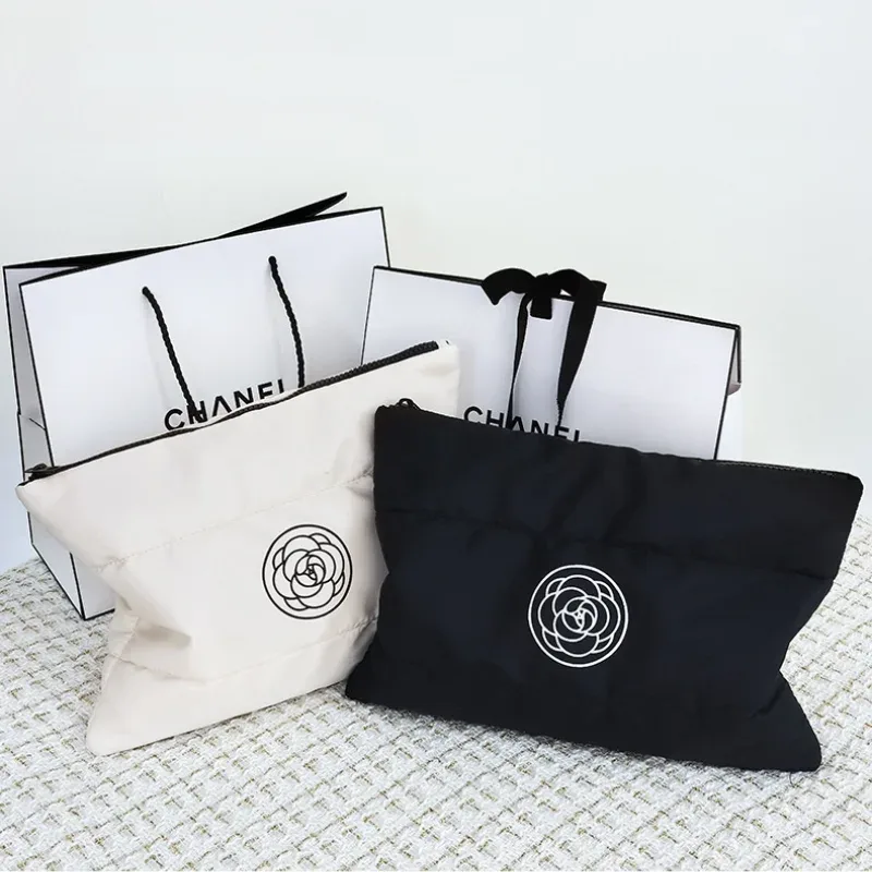 trousse de maquillage de toilette remplie de coton pour femmes, organisateur de maquillage de grande capacité, sacs de rangement de cosmétiques portables, sac de lavage de voyage