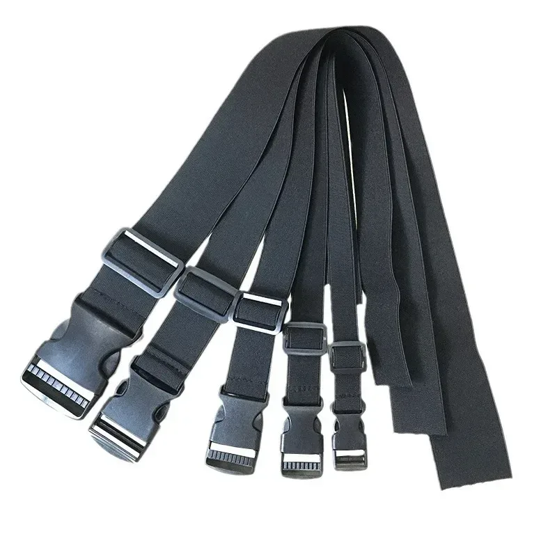 sangle élastique réglable, boucle de ceinture de taille, sangle de rangement, sac à bagages fixe, bande de liaison en fiber de polyester fabriquée en chine