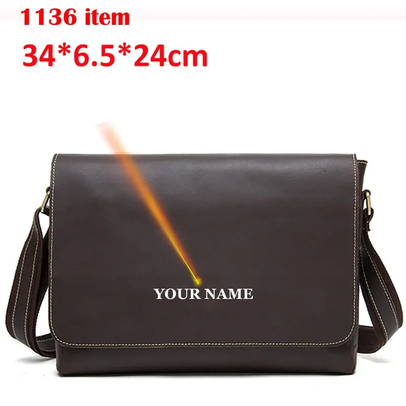 westal crazy horse cuir hommes porte-documents pochette d'ordinateur sacs de bureau pour hommes couverture sacs de messager hommes sac en cuir sacs d'ordinateur