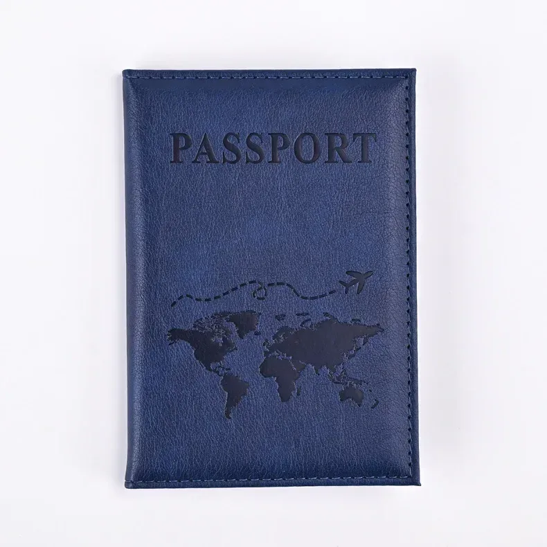 porte-passeport, couverture portefeuille, essentiels de voyage, étui à cartes en cuir pu, accessoires de voyage internationaux pour femmes/hommes