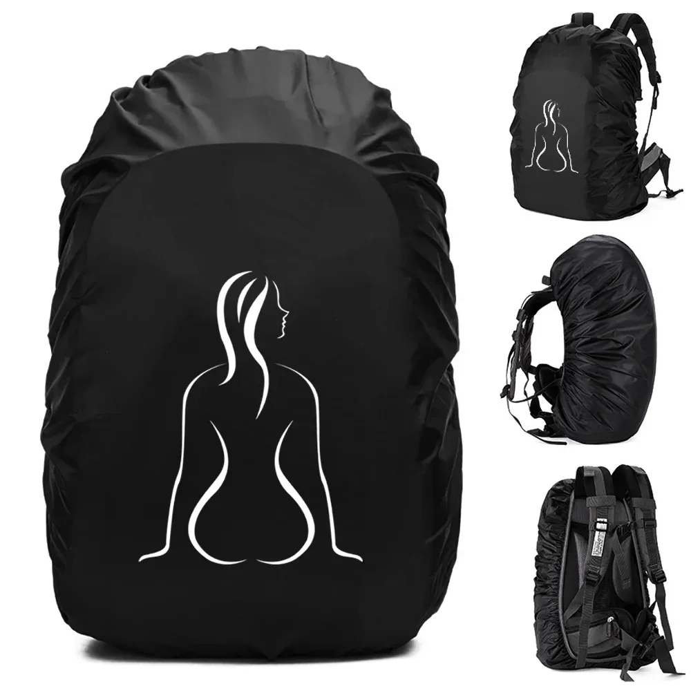 sac à dos imperméable pour homme, housse de pluie, sport de plein air, cyclisme de nuit, housse de pluie légère, sac de sécurité, camping, randonnée, 20l-75l