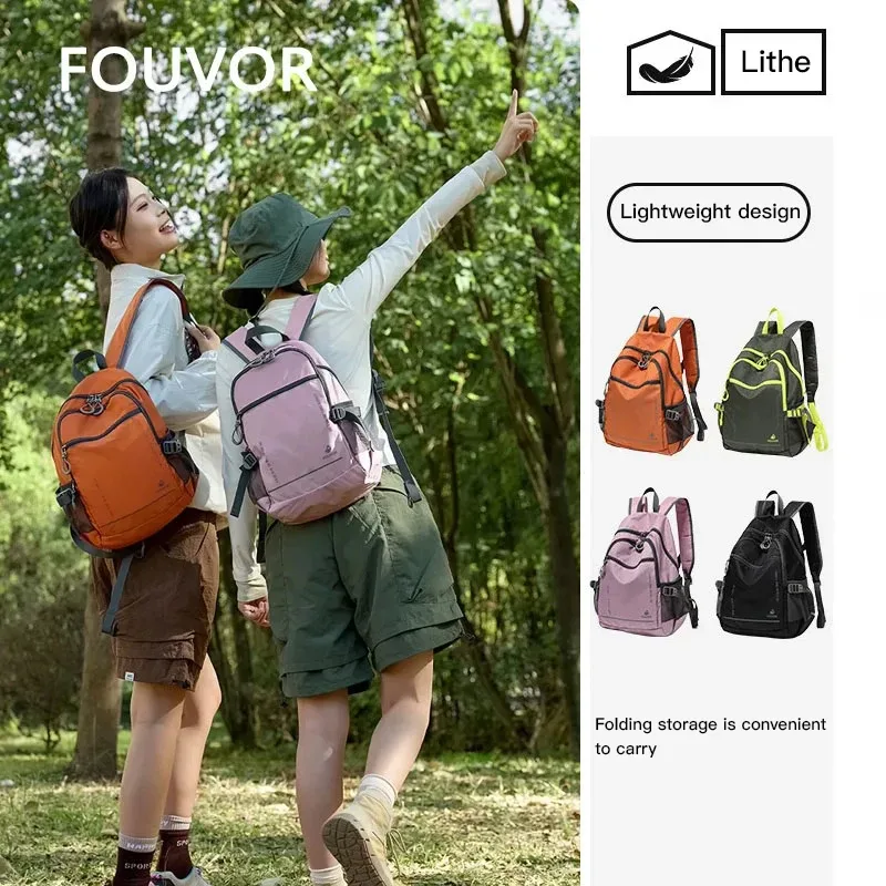 sac à dos fouvor ultra léger grande capacité 2026 pour voyage en extérieur, randonnée, pliable, pratique, sacs à dos scolaires 3037-03