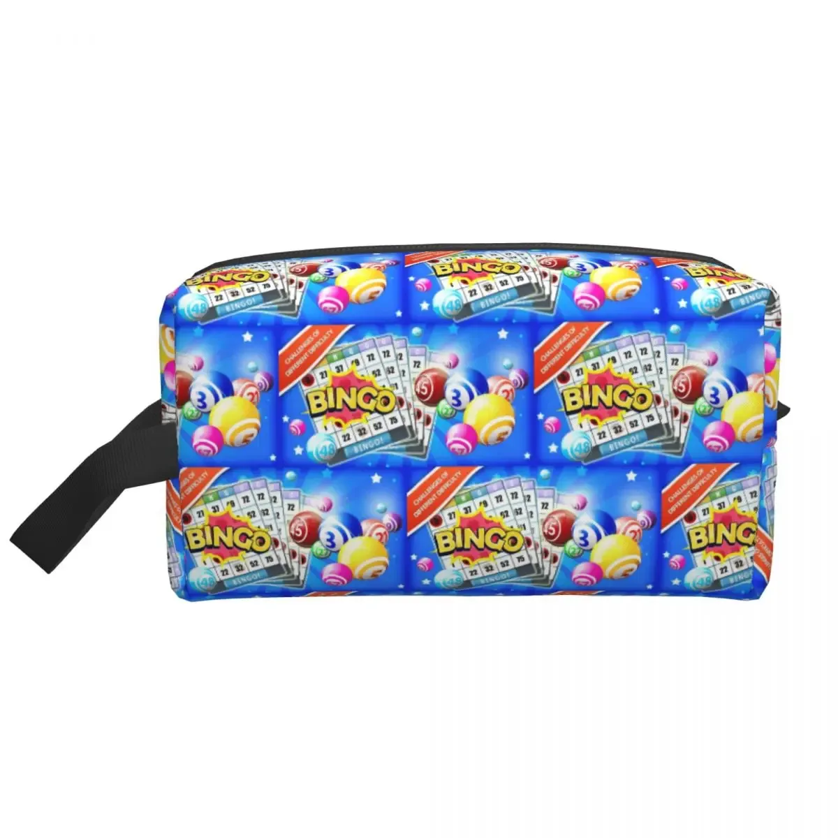 trousse de maquillage rigolote thème bingo, organisateur cosmétique, trousse de toilette, trousse de voyage pour femmes, trousse à crayons