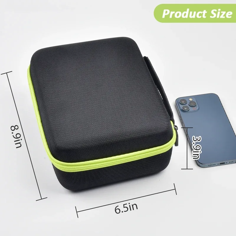 étui compatible avec l’imprimante d’étiquettes brother p-touch ptd220 d210, modèle pour usage domestique et professionnel, avec support de rangement et organisateur de transport (étui seul).