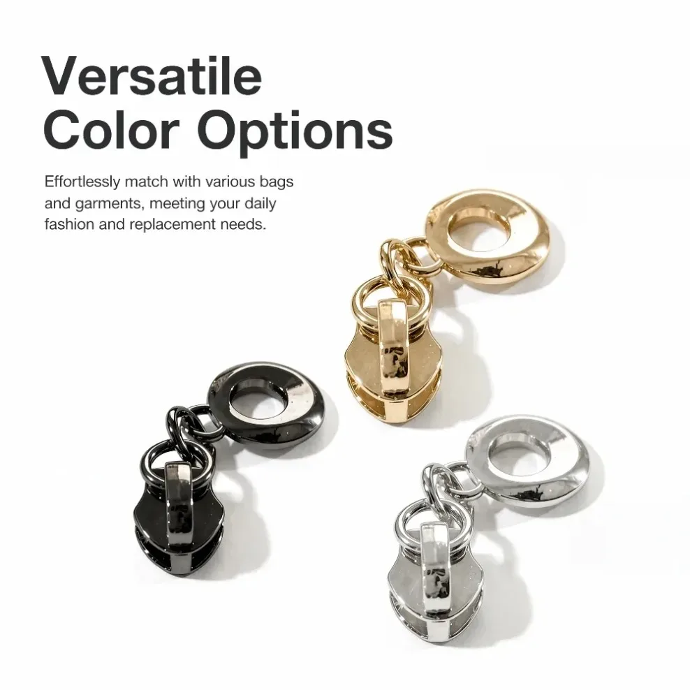 bouton fermeture éclair métal noir argent doré variante couleur kit réparation couture accessoire voyage