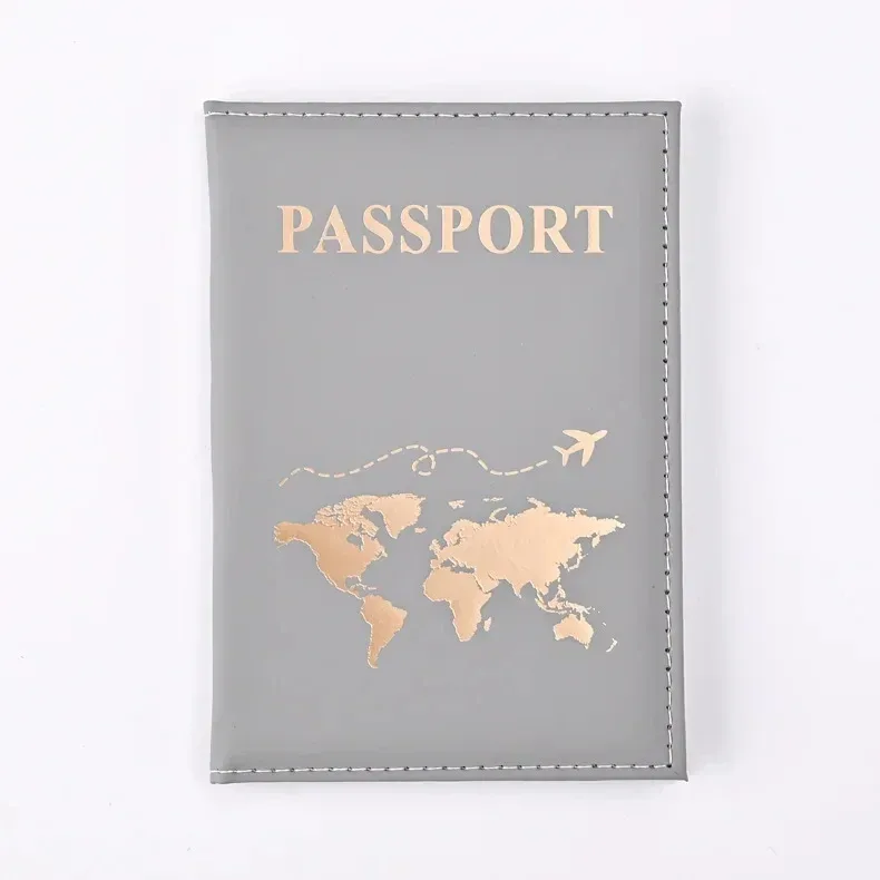 couverture de passeport de voyage pour femmes, motif marbre rose, sac porte-passeport, étuis de crédit, accessoires essentiels de protection pour billets fins