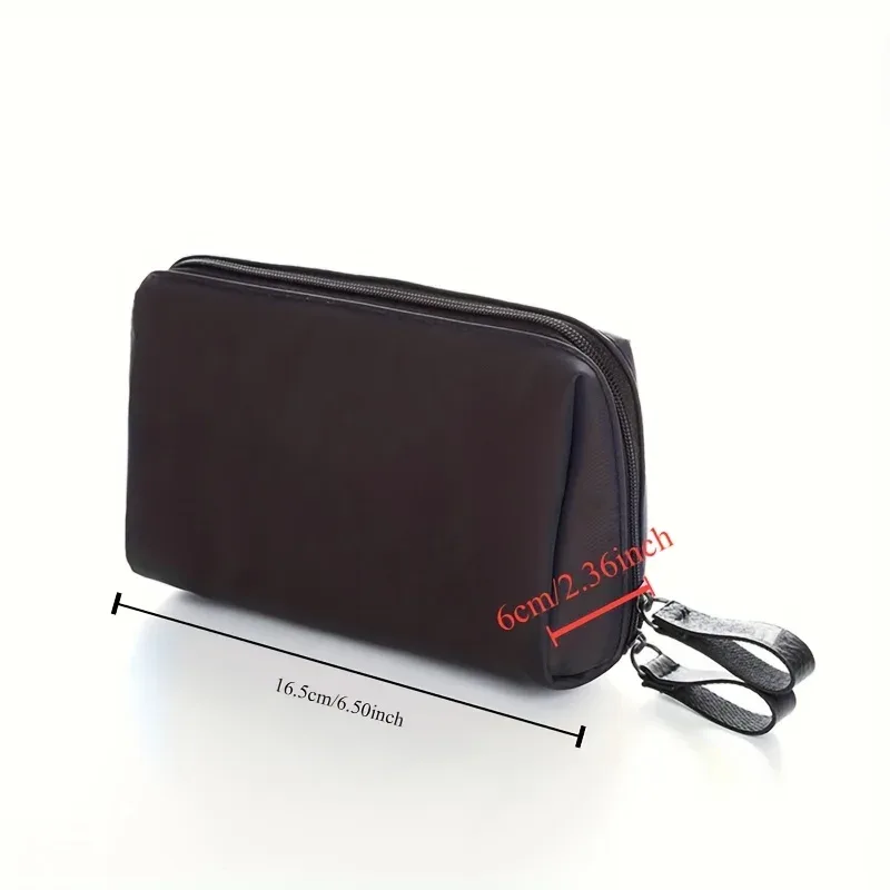 trousse de maquillage pour femmes compacte, portable et étanche, structure en polyester durable, mini trousse de maquillage inodore, 1 pièce